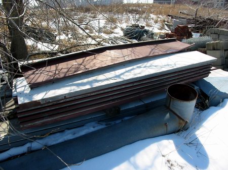 Van Dyke Drive-In Theatre - Screen Panels - Photo From Water Winter Wonderland (newer photo)